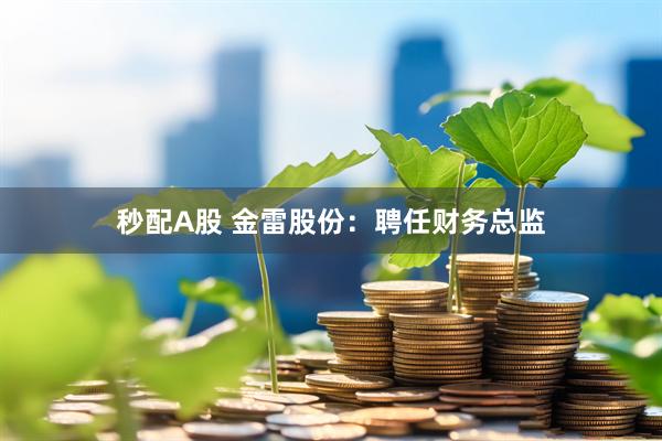 秒配A股 金雷股份：聘任财务总监
