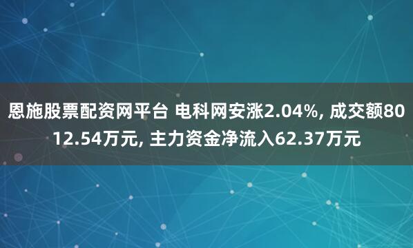 恩施股票配资网平台 电科网安涨2.04%, 成交额8012.54万元, 主力资金净流入62.37万元